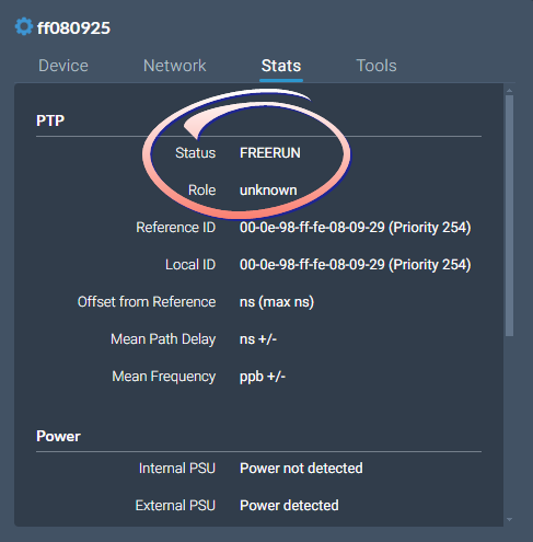 PTP follower mode - Freerun
