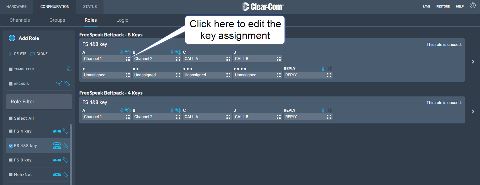 edit audio source on key