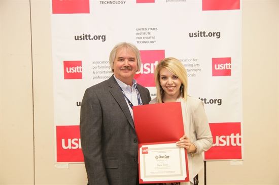Recording - Clear-Com Presents USITT Stage Management Award To University Of North Carolina Student