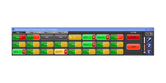 Recording - Clear-Com® Broadens IP Communication Capabilities with New Concert Version 2.0 at NAB 2009