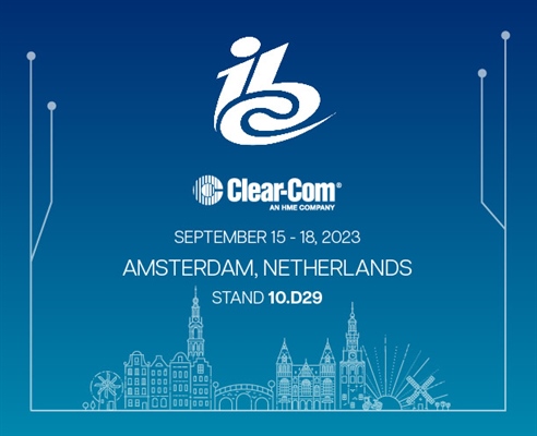 Recording - Clear-Com to Exhibit at IBC 2023