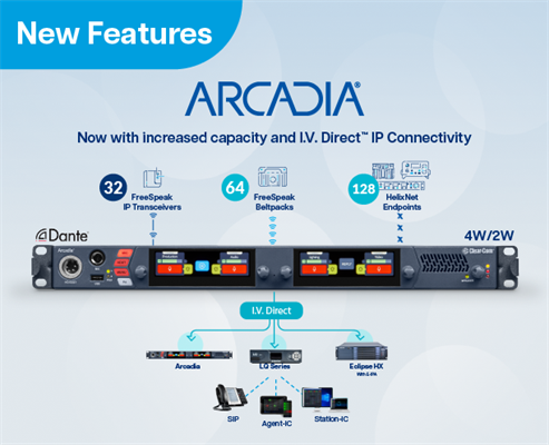 Recording - Latest Update to Arcadia Central Station Makes it the Most Powerful 1RU Intercom System