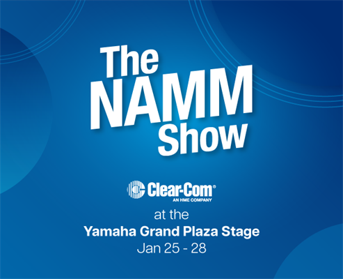 Recording - Yamaha Grand Plaza Stage at NAMM 2024 Stays Connected with Clear-Com